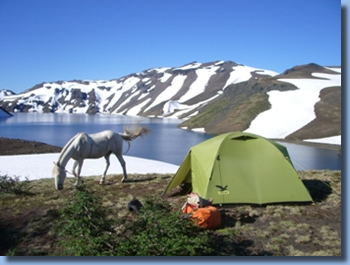 Reiten im Nationalpark, Zeltcamp